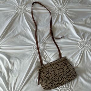 Cheetah Print Small Crossbody Bag with Adjustable Strap